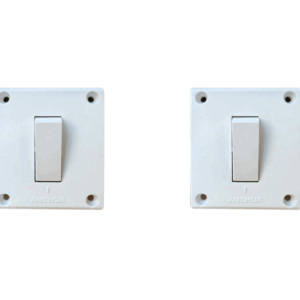 ANCHOR Penta, Capton 1Way Switch, 20A, 240V, White, 39991 (Pack of 2)