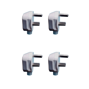 ANCHOR, Plug Top 3 Pin, White, 6A, 240V, 39572 (Pack of 4)