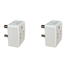 ANCHOR PENTA, 3 Pin Multi Plug, Deluxe, 6A, 240V, White, 3155 (Pack of 2)